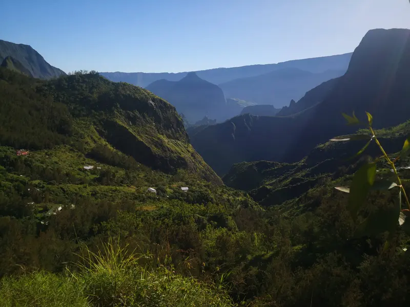 Une vallée verdoyante dans la lumière du matin